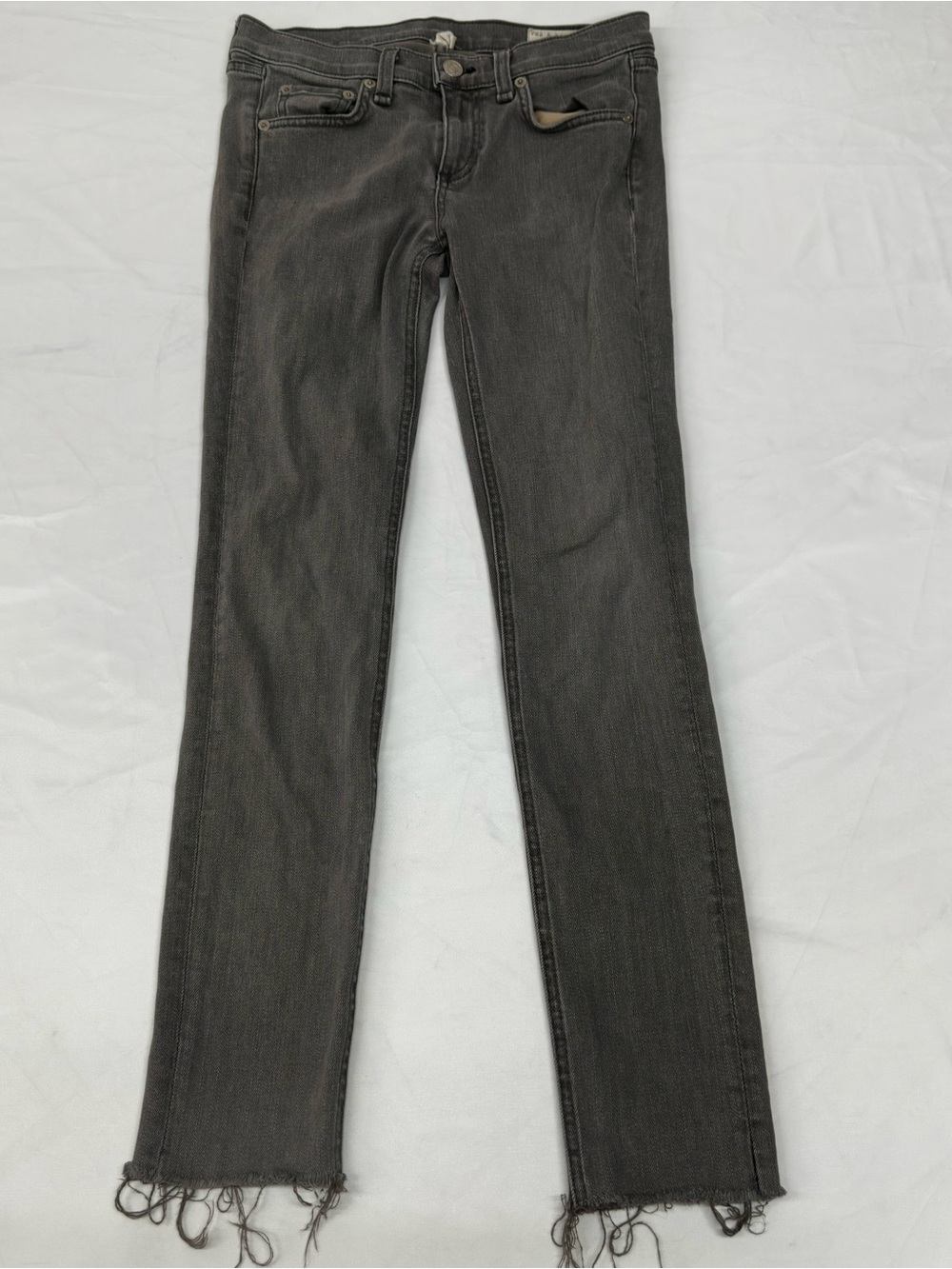rag & bone JEAN Gray Slim Denim Jeans